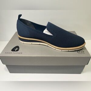 Adam Tucker Womens Alana 15 Navy Blue Slip-On Shoes Sneakers 9 M NEW